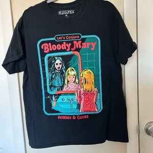 Black Unisex Shirt with Graphic Print